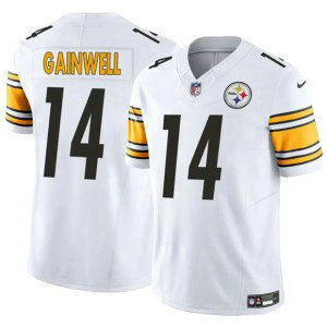 Nike Steelers 14 Kenneth Gainwell White F.U.S.E. Vapor Limited Men Jersey
