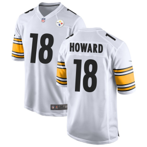 Nike Steelers 18 Will Howard White 2025 Draft Vapor Limited Men Jersey
