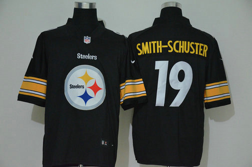 Nike Steelers 19 JuJu Smith-Schuster Black Vapor Untouchable Limited Jersey