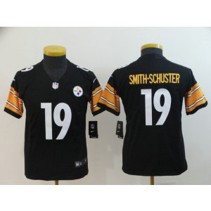 Nike Steelers 19 JuJu Smith-Schuster Black Vapor Untouchable Youth Jersey