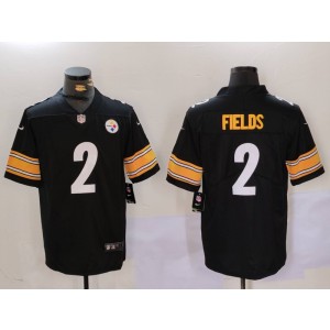 Nike Steelers 2 Justin Fields Black Vapor Untouchable Limited Men Jersey