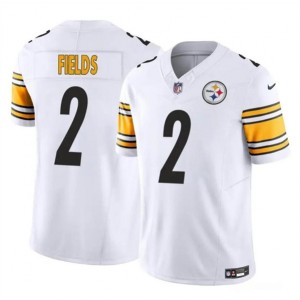 Nike Steelers 2 Justin Fields White F.U.S.E Vapor Limited Men Jersey