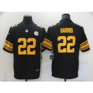 Nike Steelers 22 Najee Harris Black 2021 NFL Draft Color Rush Limited Men Jersey