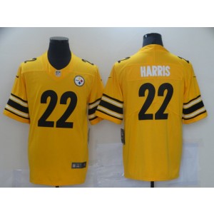 Nike Steelers 22 Najee Harris Yellow Color Rush Limited Men Jersey