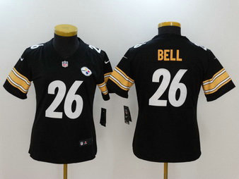 Nike Steelers 26 Le'Veon Bell Black Vapor Untouchable Women Limited Jersey