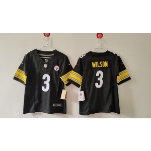 Nike Steelers 3 Russell Wilson Black F.U.S.E. Vapor Limited Youth Jersey