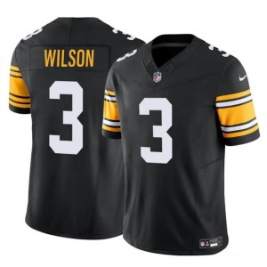 Nike Steelers 3 Russell Wilson Black F.U.S.E Vapor Limited Men Jersey