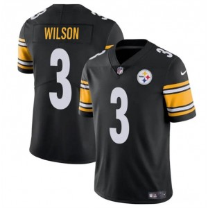 Nike Steelers 3 Russell Wilson Black Vapor Untouchable Limited Men Jersey
