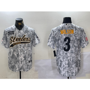 Nike Steelers 3 Russell Wilson Camo Vapor Baseball Limited Men Jersey