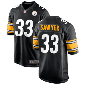 Nike Steelers 33 Jack Sawyer Black 2025 Draft Vapor Limited Men Jersey