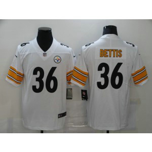 Nike Steelers 36 Jerome Bettis White Vapor Untouchable Limited Men Jersey