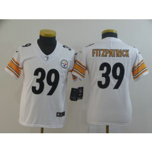 Nike Steelers 39 Minkah Fitzpatrick White Vapor Untouchable Limited Youth Jersey