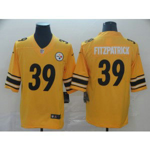 Nike Steelers 39 Minkah Fitzpatrick Yellow Inverted Legend Limited Men Jersey