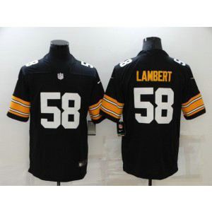 Nike Steelers 58 Jack Lambert Black New Vapor Untouchable Limited Men Jersey