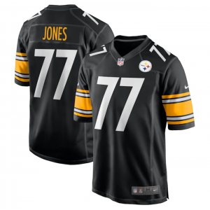Nike Steelers 77 Broderick Jones Black 2023 Draft Vapor Untouchable Limited Men Jersey