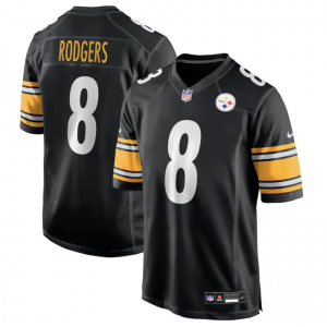 Nike Steelers 8 Aaron Rodgers Black Vapor Untouchable Limited Men Jersey