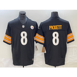 Nike Steelers 8 Kenny Pickett 2023 F.U.S.E Black Vapor Limited Men Jersey