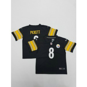 Nike Steelers 8 Kenny Pickett Black Toddler jersey