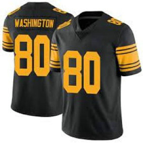 Nike Steelers 80 Darnell Washington Black Color Rush Limited Men Jersey