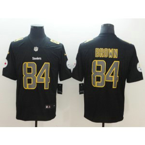 Nike Steelers 84 Antonio Brown Black Vapor Impact Limited Men Jersey