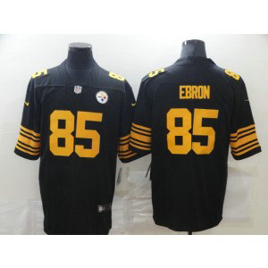 Nike Steelers 85 Eric Ebron Black Color Rush Limited Men Jersey