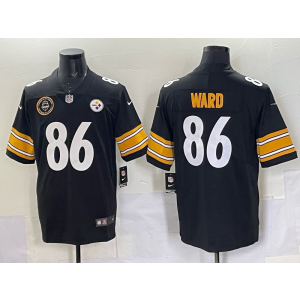 Nike Steelers 86 Ward Black Vapor Limited Men Jersey