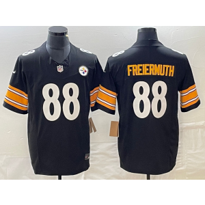 Nike Steelers 88 Pat Freiermuth Black F.U.S.E Vapor Limited Men Jersey