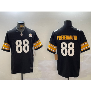 Nike Steelers 88 Pat Freiermuth Black Vapor Limited Men Jersey