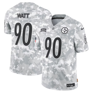 Nike Steelers 90 JJ WATT Arctic Camo 2024 F.U.S.E. Salute to Service Limited Men Jersey