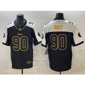 Nike Steelers 90 T.J. Watt Black Thanksgiving F.U.S.E. Vapor Limited Men Jersey