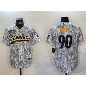 Nike Steelers 90 T.J. Watt Camo Vapor Baseball Limited Men Jersey