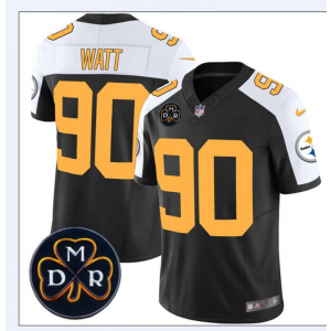 Nike Steelers 90 TJ Watt Thanksgiving F.U.S.E. Vapor Limited Men Jersey