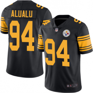 Nike Steelers 94 Tyson Alualu Black Color Rush Limited Men Jersey