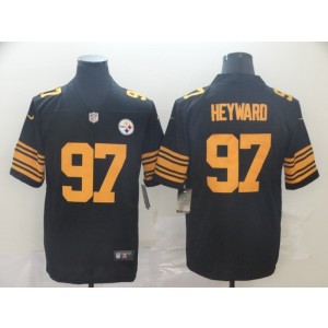 Nike Steelers 97 Cameron Heyward Black Color Rush Limited Men Jersey