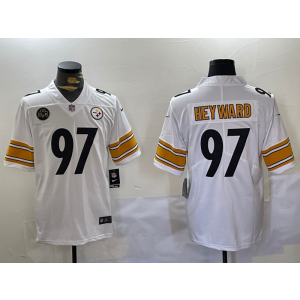 Nike Steelers 97 Cameron Heyward White Logo Vapor Limited Men Jersey