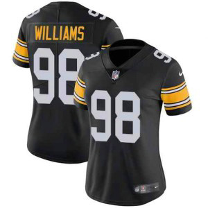 Nike Steelers 98 Vince Williams Black Alternate Women Jersey