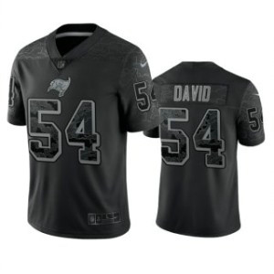Nike Tampa Bay Buccaneers 54 Lavonte David Black Reflective Vapor Limited Men Jersey