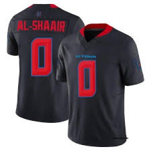 Nike Texans 0 Azeez Al-Shaair Black Red Vapor Limited Men Jersey