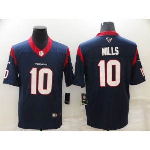 Nike Texans 10 Mills Blue Vapor Untouchable Limited Men Jersey