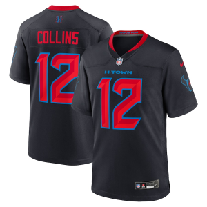 Nike Texans 12 Nico Collins Black Vapor Limited Men Jersey