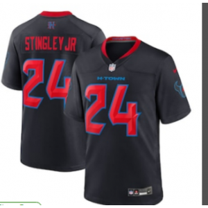 Nike Texans 24 Stingley JR Black 2024 New Vapor Limited Men Jersey