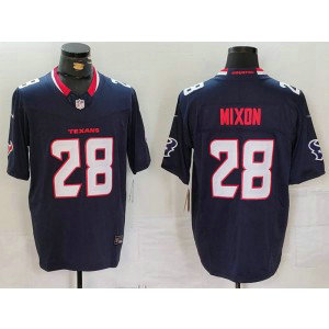 Nike Texans 28 Joe Mixon Navy F.U.S.E. Vapor Limited Men Jersey