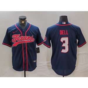 Nike Texans 3 Tank Dell Navy Vapor Baseball Limited Men Jersey