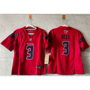 Nike Texans 3 Tank Dell Red F.U.S.E. Vapor Limited Women Jersey(Run Small)