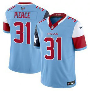 Nike Texans 31 Dameon Pierce Blue 2024 F.U.S.E. V5 Vapor Limited Men Jersey
