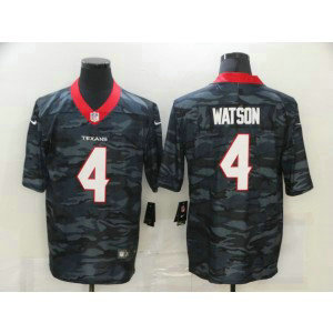Nike Texans 4 Deshaun Watson 2020 Black Camo Limited Men Jersey