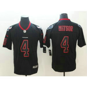 Nike Texans 4 Deshaun Watson Black Shadow Legend Limited Men Jersey