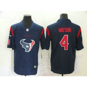 Nike Texans 4 Deshaun Watson Blue Vapor Untouchable Limited Men Jersey