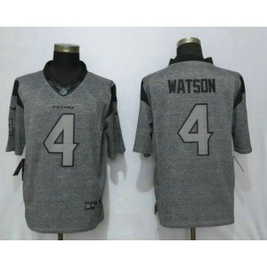 Nike Texans 4 Deshaun Watson Gray Gridiron Gray Limited Men Jersey