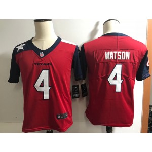 Nike Texans 4 Deshaun Watson Red Vapor Untouchable Limited Men Jersey
